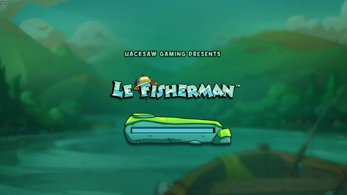 Smokey o guaxinim pescando em um barco no slot Le Fisherman